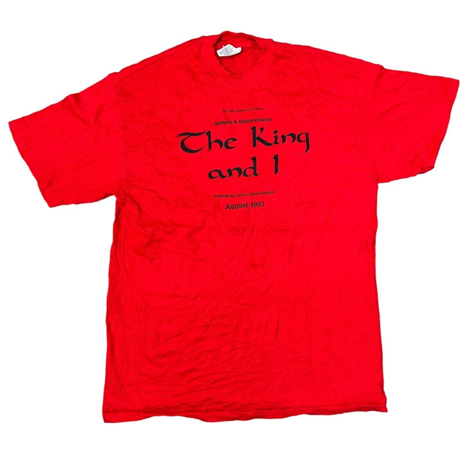 

Vintage Single Stitch 1993 T-Shirt Mens Womens Tees Top USA Graphic Print Red Mens 2XL