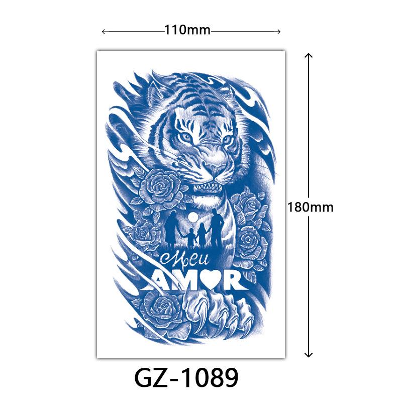 Juice Tattoo Stickers, Herbal Tattoo Stickers, Semi-Permanent English Letter Tattoo Stickers Tattoo