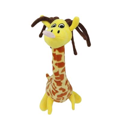 Lindo muñeco de peluche de jirafa de simulación