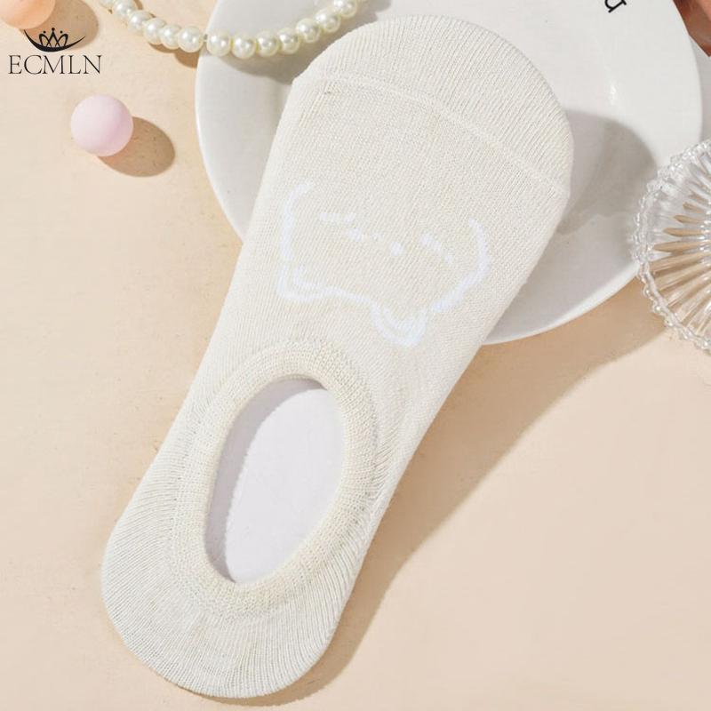 

Дышащие силиконовые нескользящие носки женские хлопковые носки до щиколотки невидимые носки с мелким носком 35-39 белый