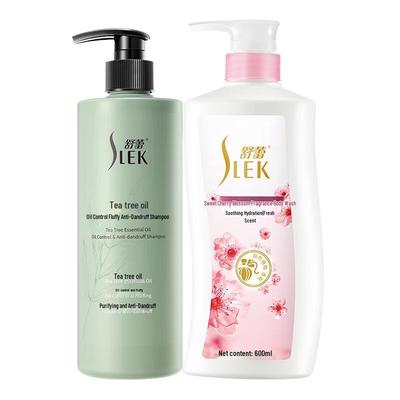 ShuLei Tea Tree Shampoo & Cherry Blossom Shower Gel Set