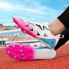 Herren Damen Laufschuhe mit Spikes Professionelle Laufschuhe Sprintschuhe Weiches Feld Rutschfest Athletische Nägel Rennen Rennsport Weitsprung Leichtgewicht