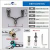 HEIGHTEN Reel Handle with Knob for Daiwa and Universal Spinning Reels New Pillar Series Dark Gray 80mm/95mm/98mm 20mm/19mm Shimano, (80mm -