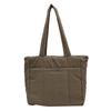 Women Padded Shoulder Bag Solid Color Large Capacity Fashion Laptop Handbag Soft Buffer Carrying Bag