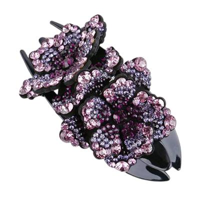 Barrette à cheveux en strass pour femmes filles Cristal Fantaisie Épingles à cheveux Pinces à cheveux Élégant Accessoires Cheveux Longs Épais