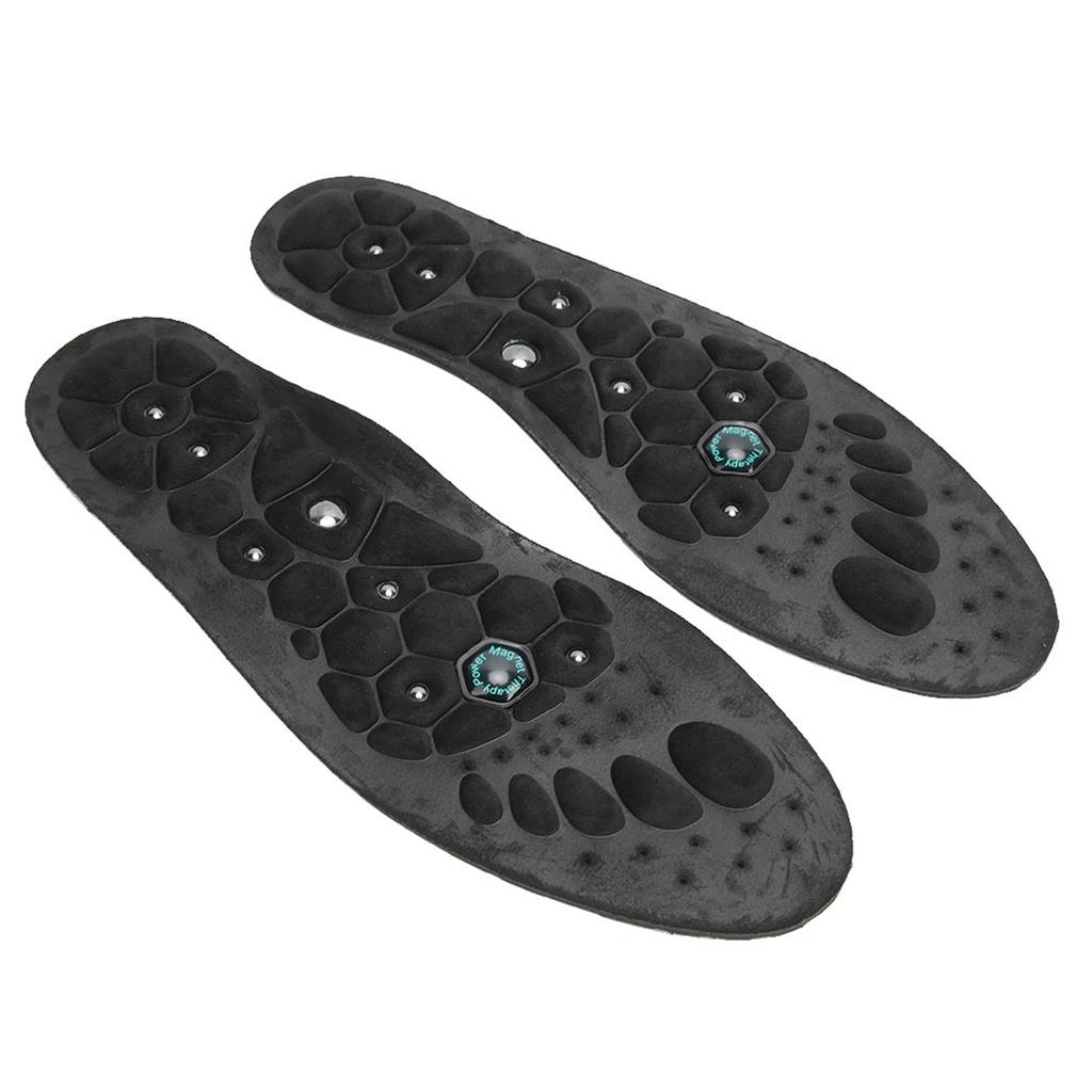 2pcs Unisex Insoles Sports Breathable Comfort Shock Absorbing Foot Sole Foot Pad Black M 40‑43
