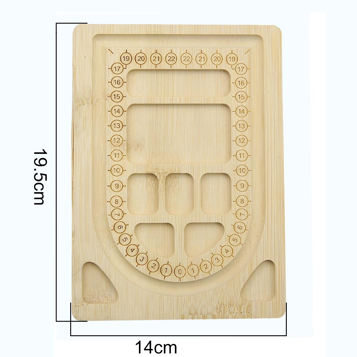 Бамбуковый Простой Браслет с Бусинами Жемчужный Дизайн Пластина 14*19.5*1cm
