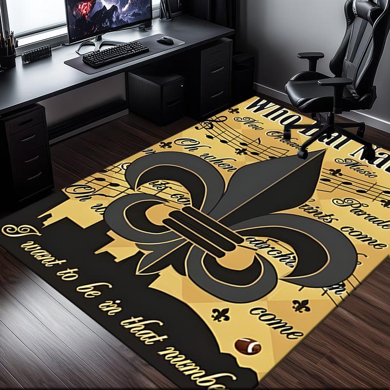 Believe Saint Rug Office Carpet Non-Slip Mat, Chair Rug Floor Covering for Gaming, Bedroom, Living Room , Home Decor Christmas Gift