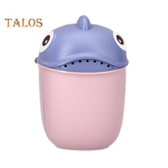 

Детская ванночка для ополаскивания волос и тела с удобной ручкой в форме мультяшного животного, успокаивающая игрушка для купания с эффектом тропического душа для детей фиолетовый/розовый