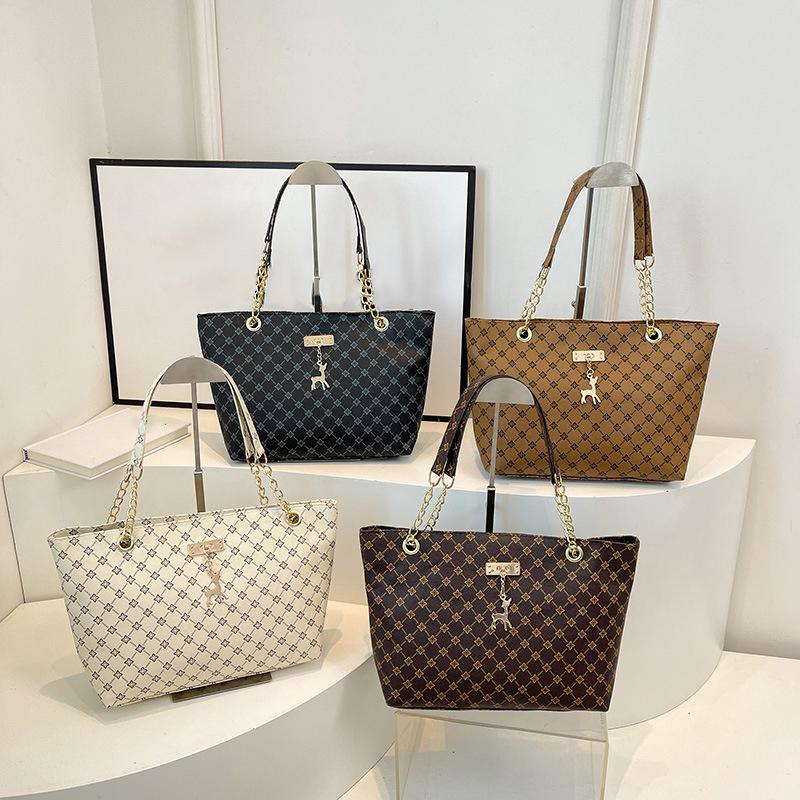 Women Luxury Design Tote Bag Large Capacity Handbag Fashion Printing Shoulder Bag Trendy New Shopping Bag Premium