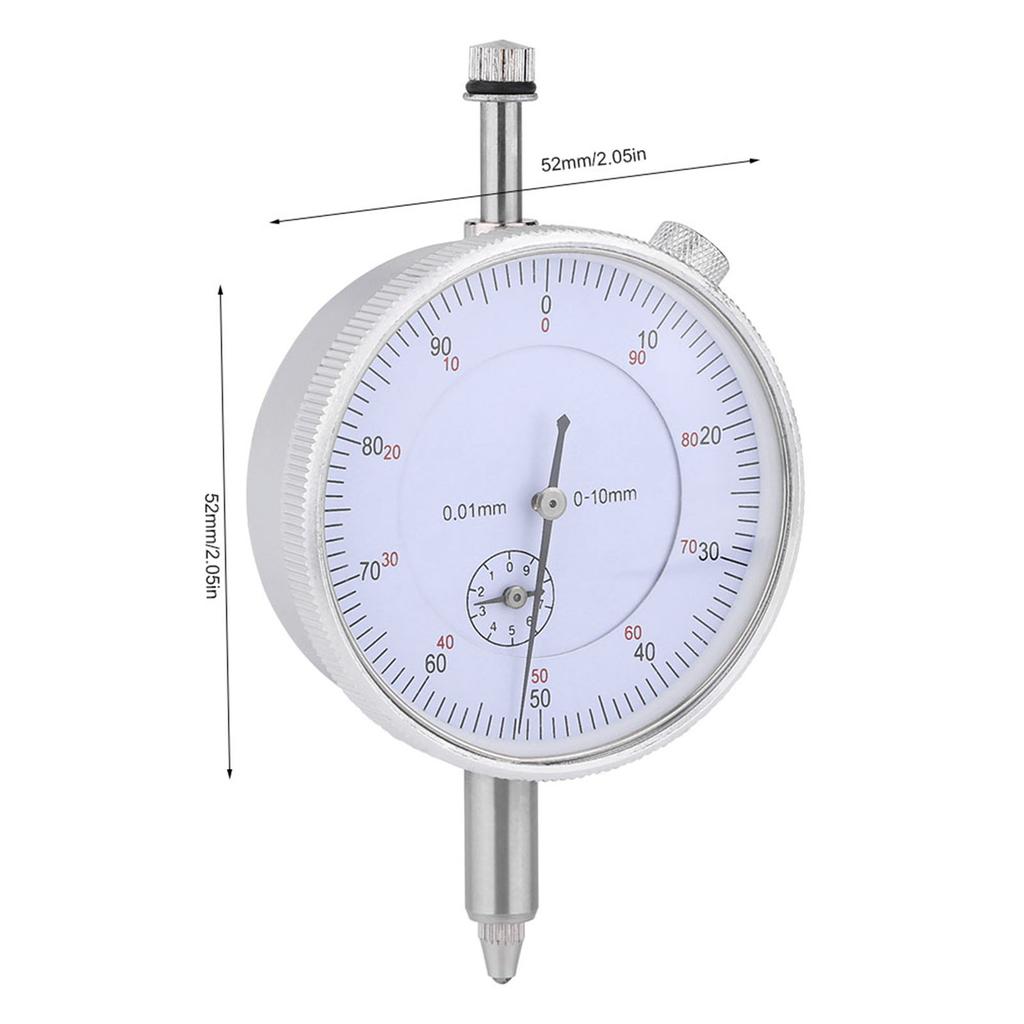 Indicator 0-10mm 0.01mm Accuracy Measuring Tool with High Sensitivity for Shaft Run Out Gear Backlash Measurement
