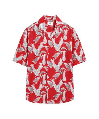 Deosyeocheuhauseu Hawaiian Shirt Pineapple Red Men Women
