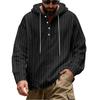 Spring Autumn Men's Hooded Shirts Striped Loose Casual Sports Shirt Men