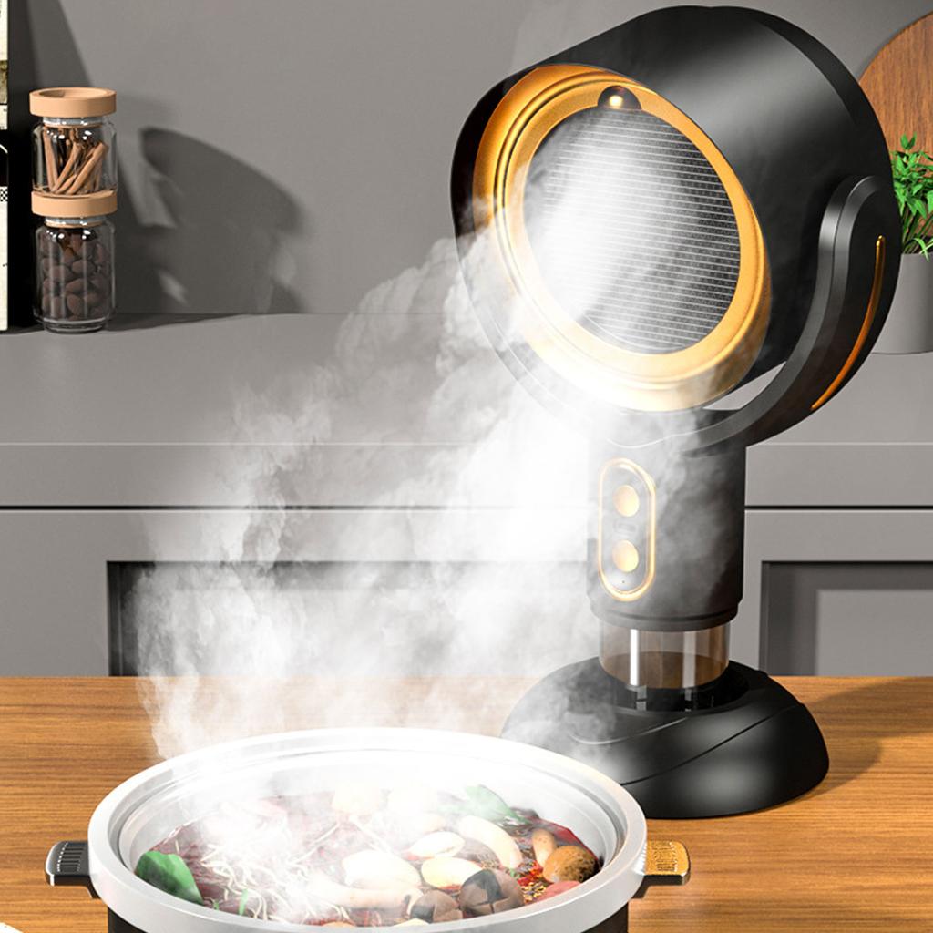 Portable Exhaust Hood Desktop Range Hood 2 Speed USB Powered Portable Kitchen Exhaust Fan for Apartment 5V 8W