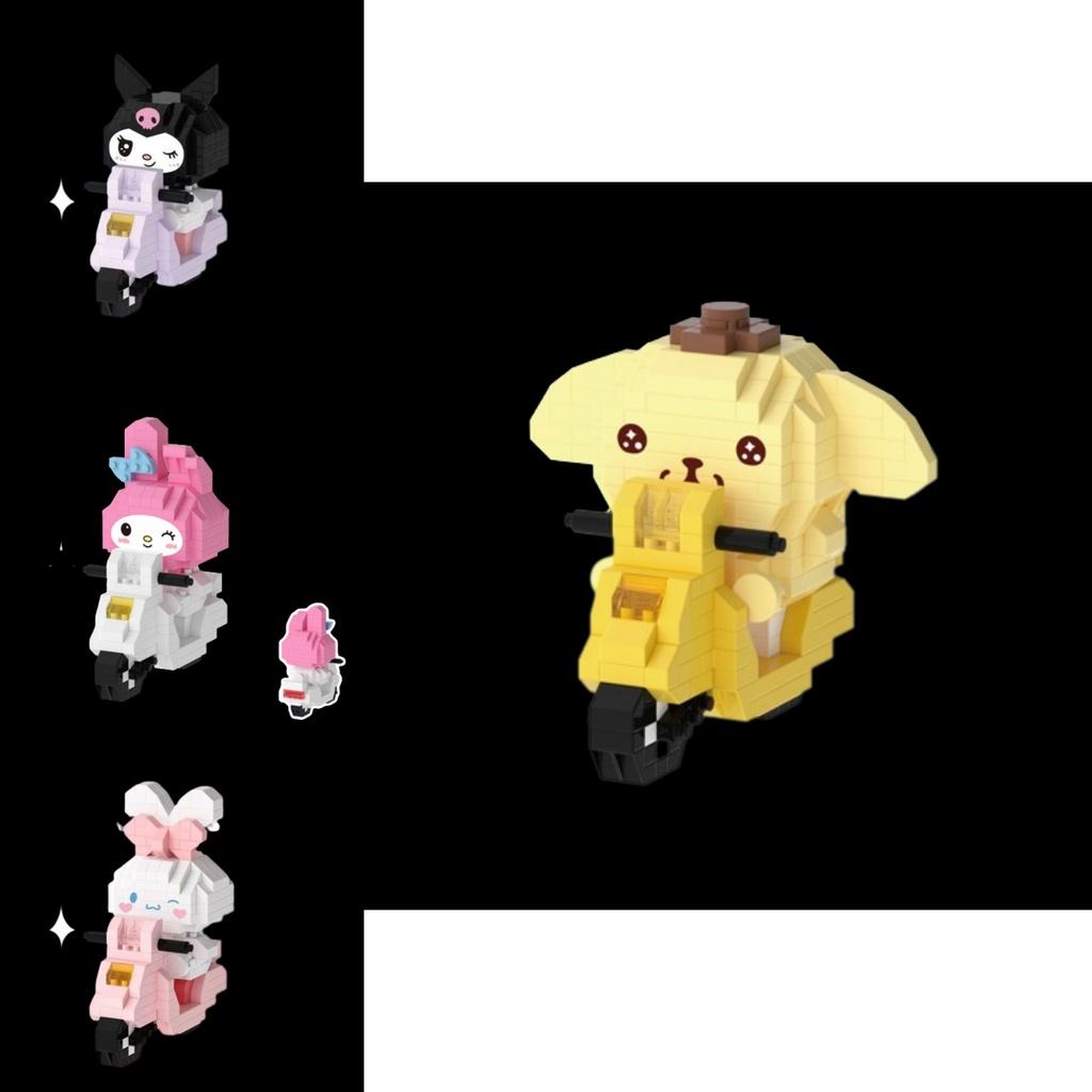 Miniature Building Blocks Bike Rides With Cute Characters