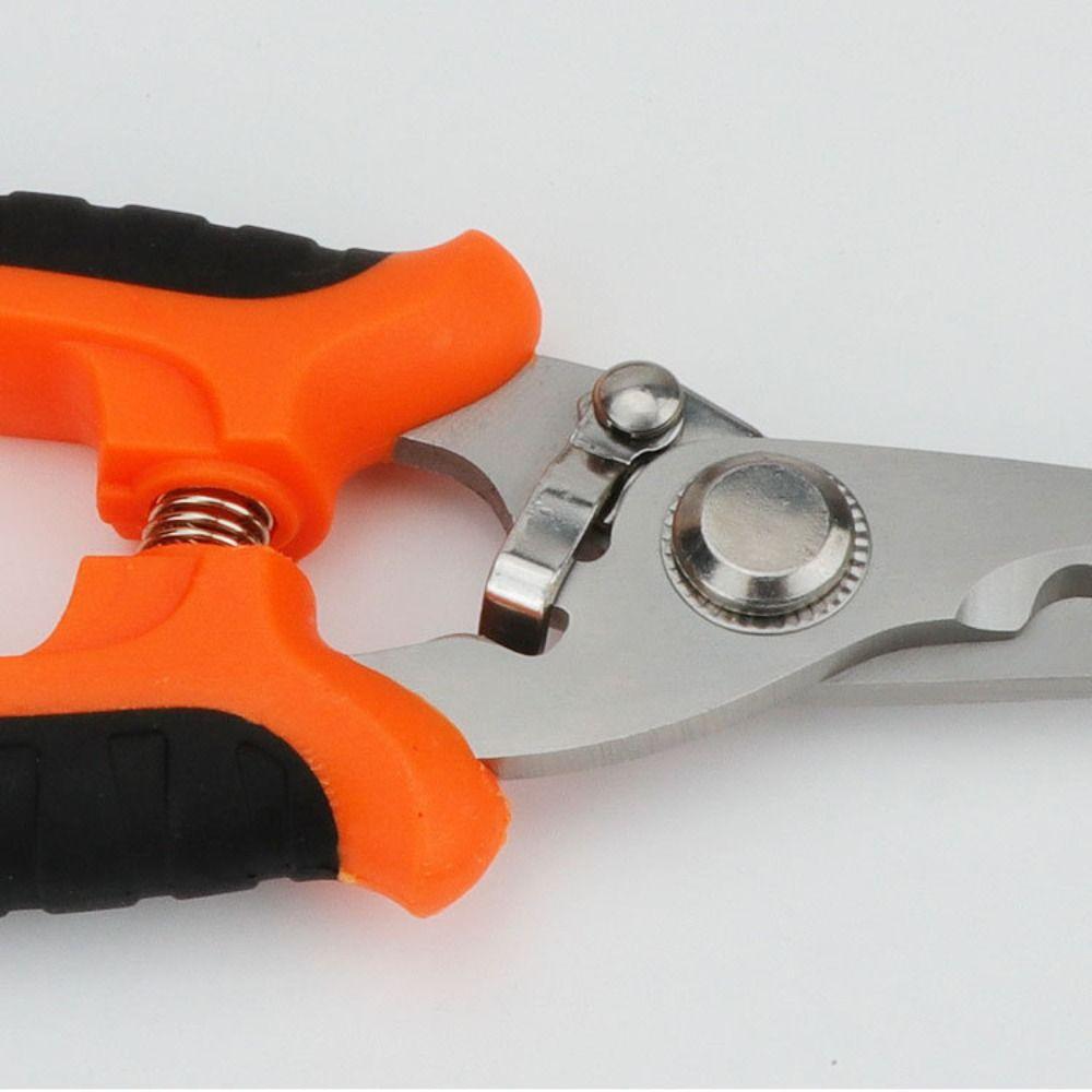 Stainless Steel Manually Shears Multifunction Electrician Wire Cutters Portable Cable Scissors