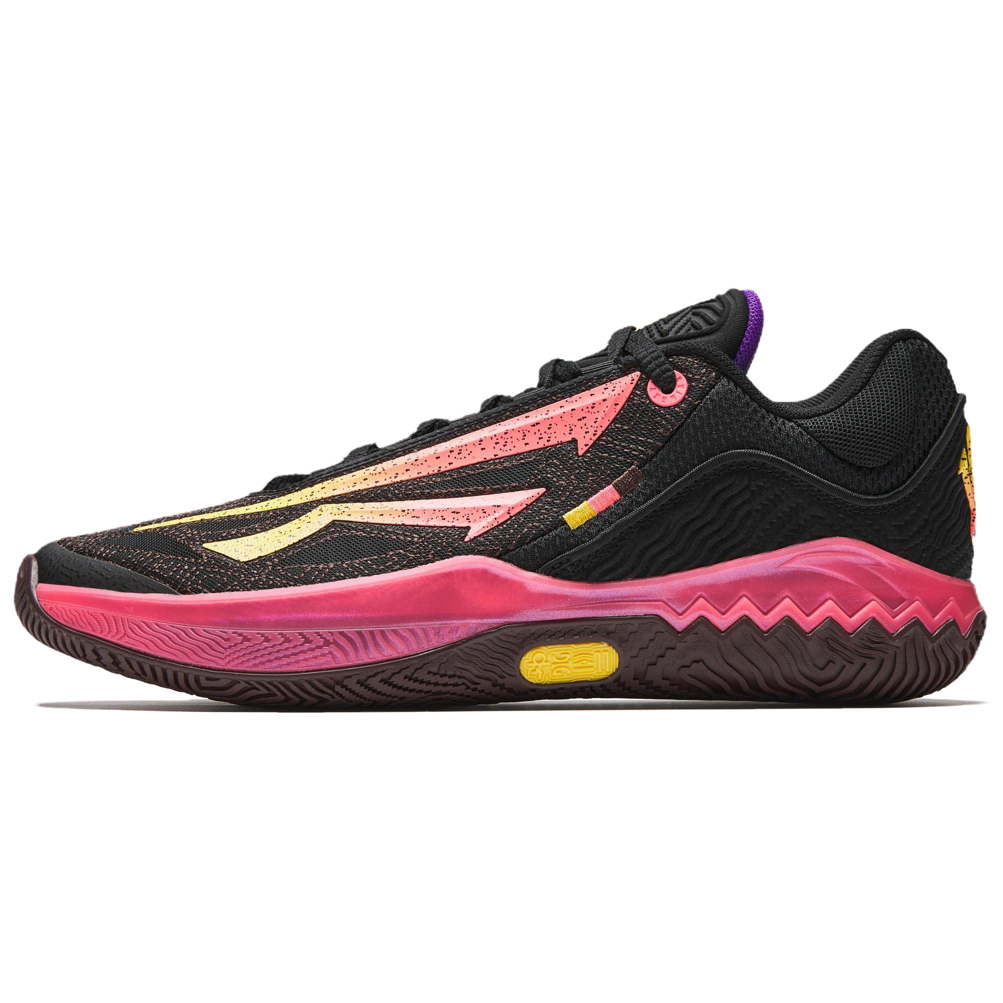 

Anta KAI SPEED 2 Cushioning Slip Resistant Abrasion Resistant Low top Basketball Shoes Men s Black Pink 912541114S-4 43