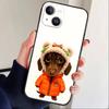 Goofy C-Dogs Big eyes Phone Case For iPhone17,16,15,14,13,12 Plus,Max Soft Silicone Black Cover