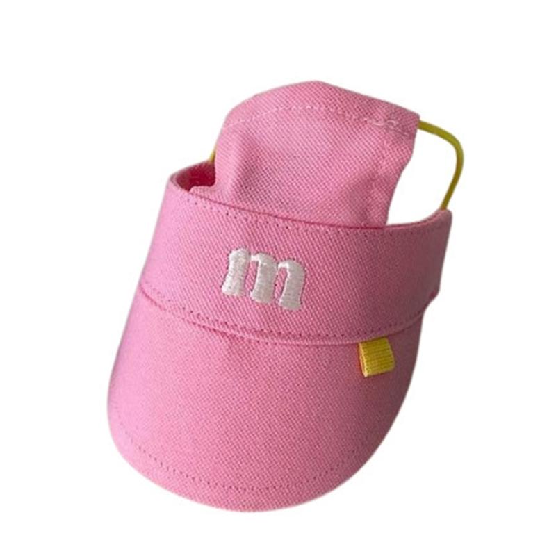 Embroidery Pet Sun Hat For Dog Cats With Adjustable Belt Breathable Headwear Sunproof Hat Pet Fashion Accessory