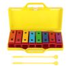 8 Note Xylophone Professional Percussion Instruments for Children with 2 Drumsticks 1 Yellow Box