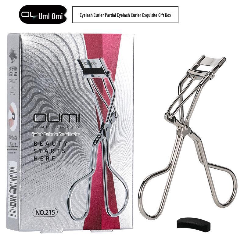 OUMI Heart Machine Eyelash Curler with Replacement Pad - Black Natural Curl