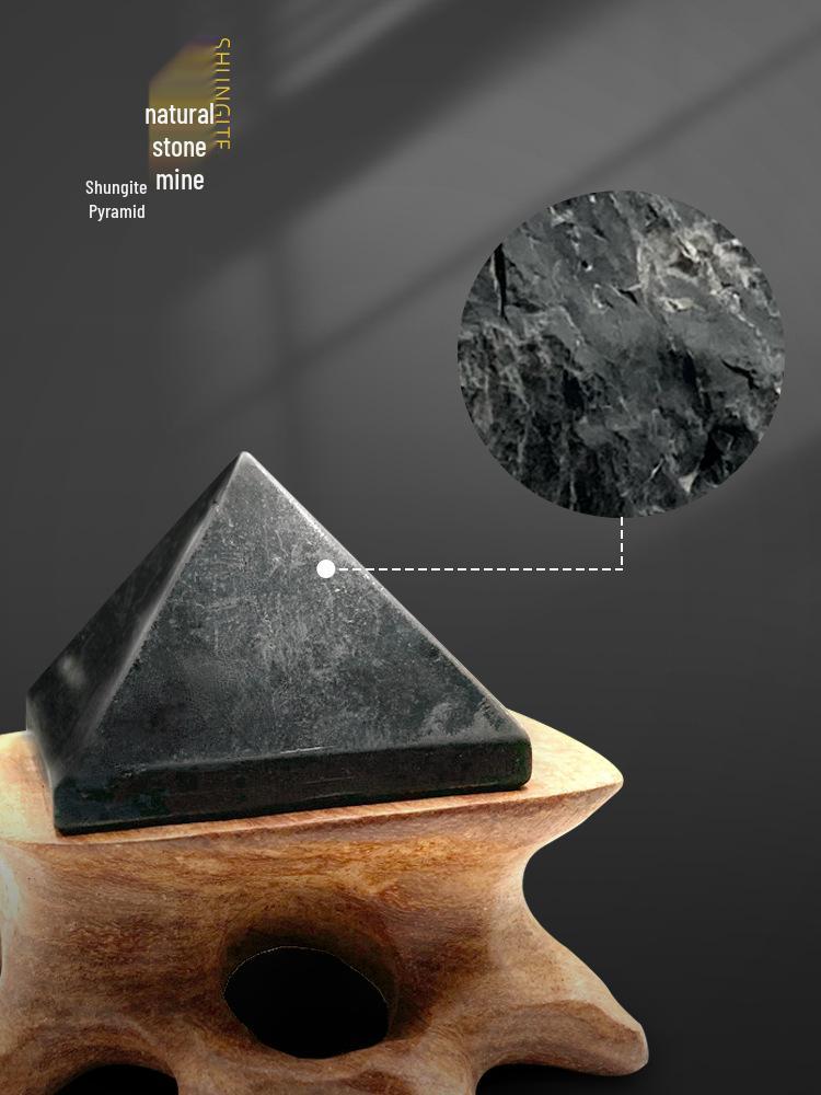 Shungite Pyramid: EMF Reducing Ornament