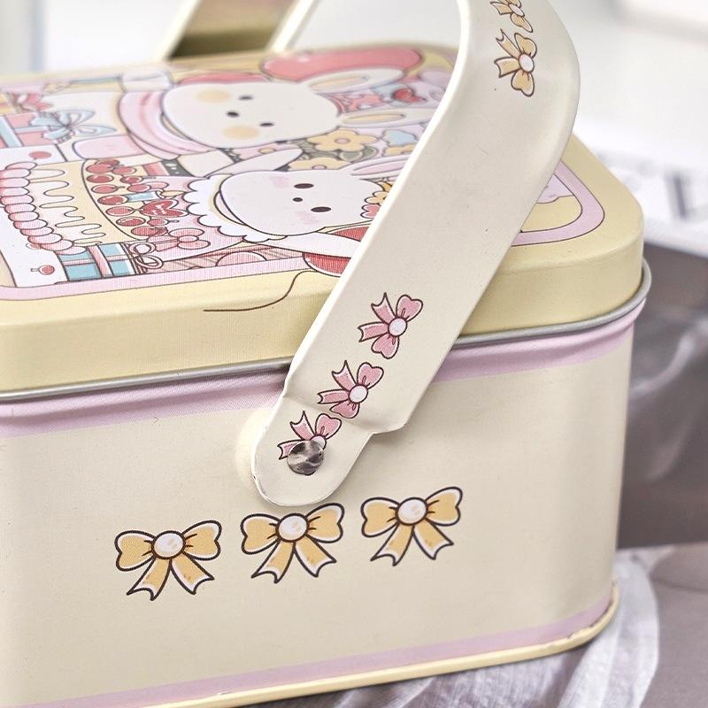 Tinplate Candy Box Kids Gifts Small Tin Box Cookie Boxes Portable Gift Case For Birthday Wedding Party Decoration