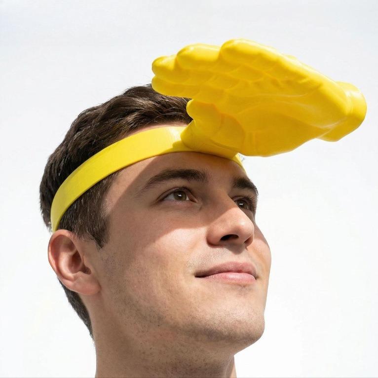 Creative Palm Shade Hat Funny Hand Headband UV Protection Sun Hat Summer Outdoor Anti-UV Novelty Hat