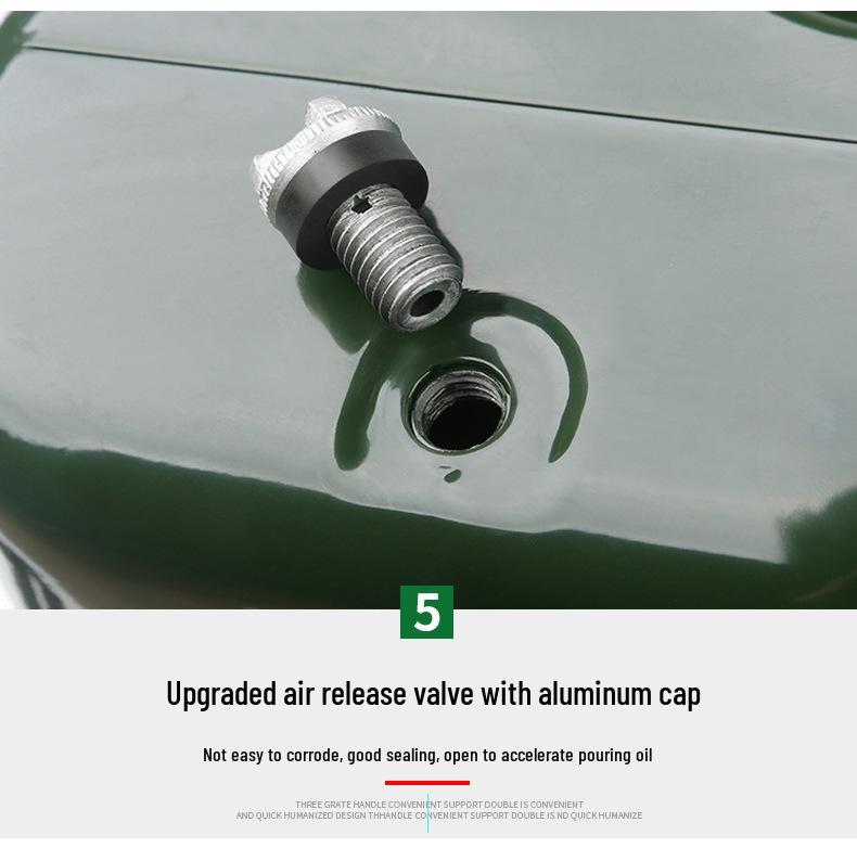 Tinplate Metal Gasoline Can 10L/20L/30L Square Fuel Tank Iron Drum for Car Diesel