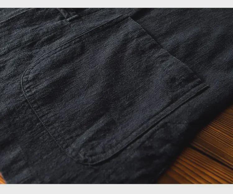 Men's Chinese Buttoned Cotton-Linen Shirt Jacket: Casual Tang Suit, Loose Ancient-Style Hanfu, Large Size, Middle-Aged Top