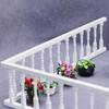 Dollhouse Mini Furniture Balcony Handrail Micro Scene Model Modern Wood Fence