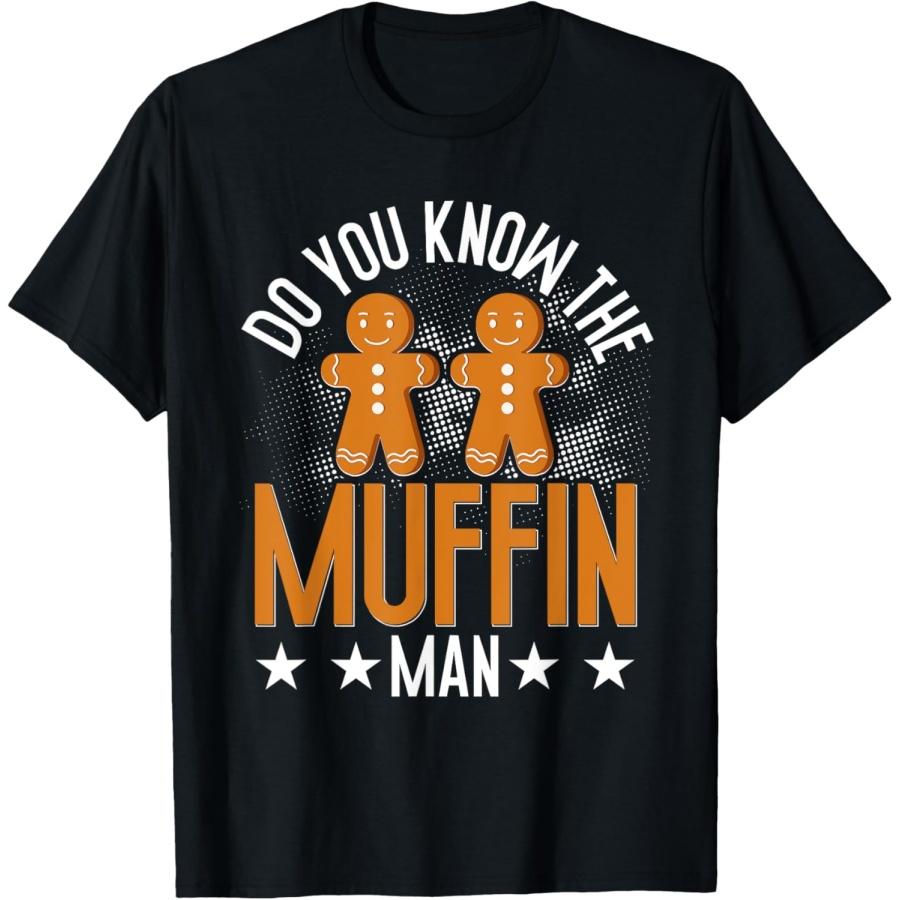 Do You Know The Man Muffin Candy Cane Cookie Gingerbread T-Shirt S чёрный