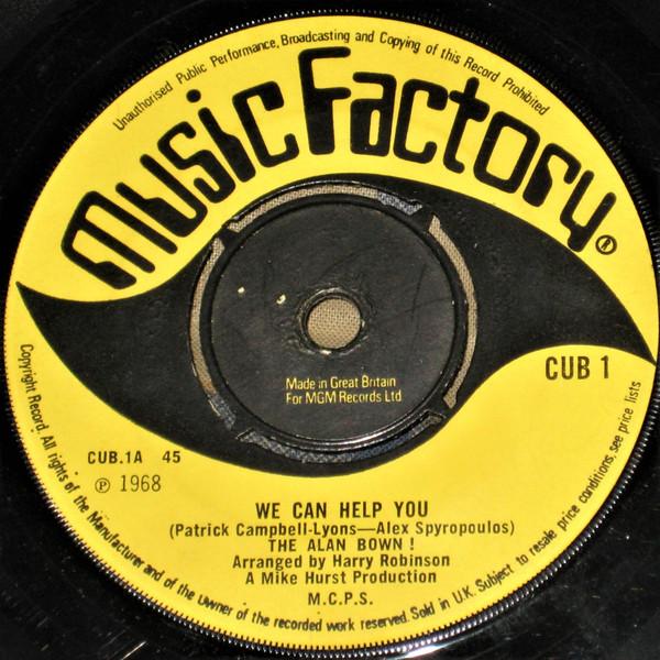 

7inch Record ALAN BOWN SET - We Can Help You CUB1 Music Factory 1968 UK Rock Used