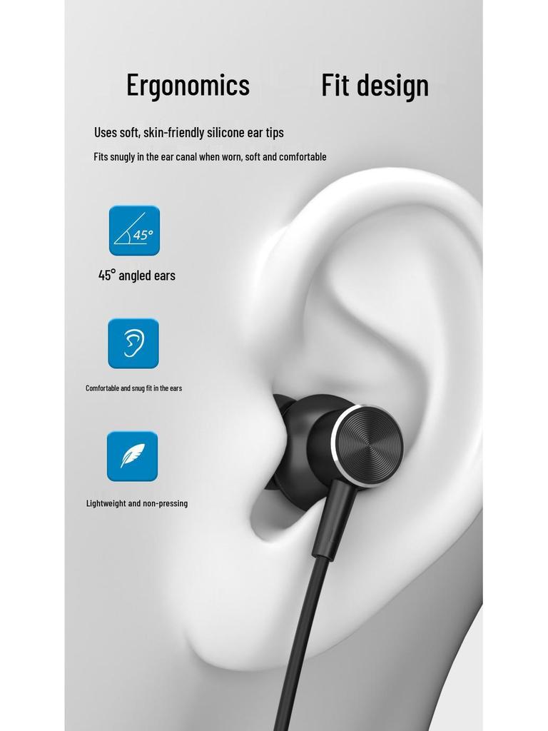 Căști Bluetooth Wireless cu Bandă de Gât cu Reducere a Zgomotului, Contor de Pași Sportiv și Durată Lungă de Viață a Bateriei