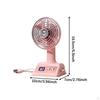 Desk Chargeable Practical Lightweight Rotating Portable Mini Table Fan for Kitchen Dormitory Outdoor