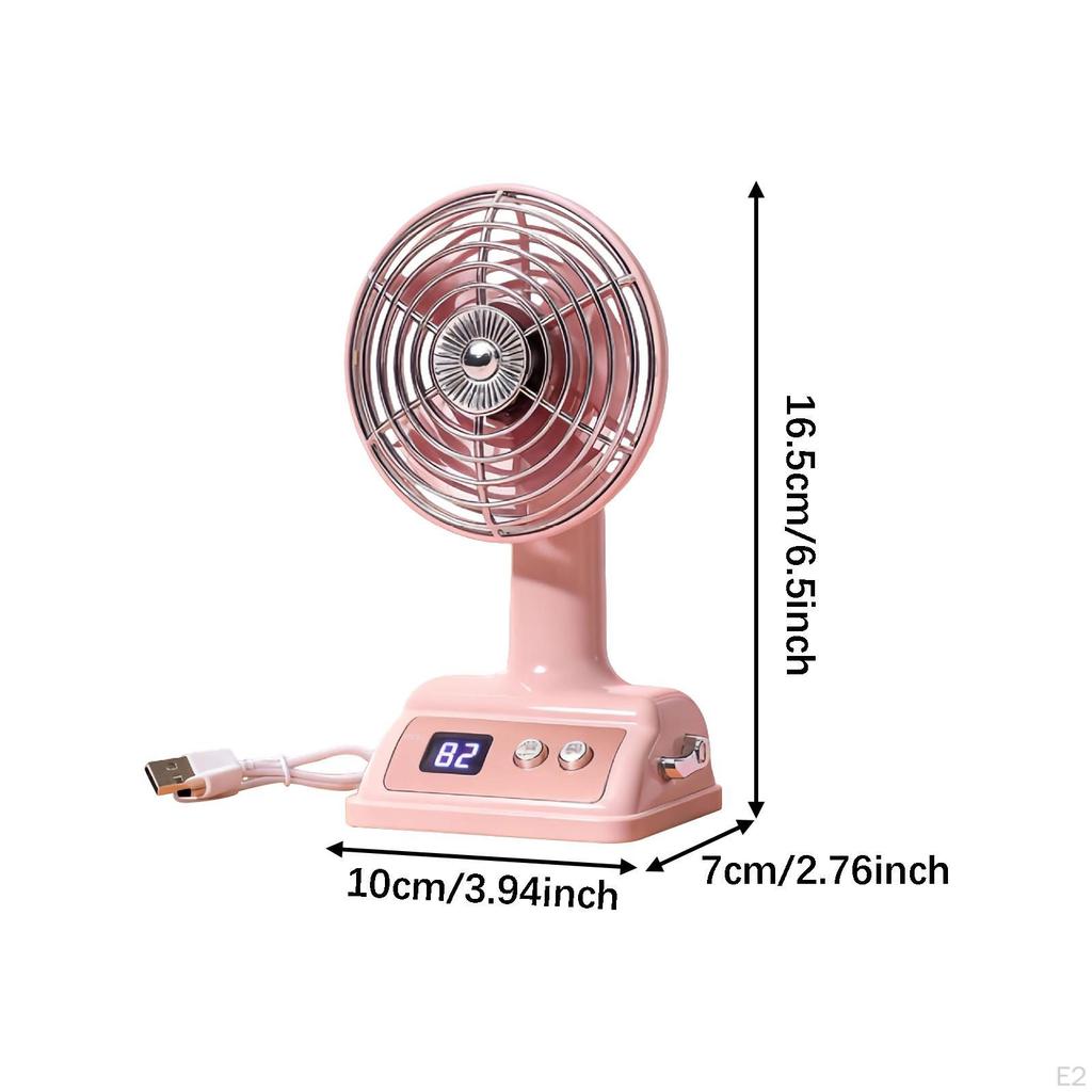 Desk Chargeable Practical Lightweight Rotating Portable Mini Table Fan for Kitchen Dormitory Outdoor