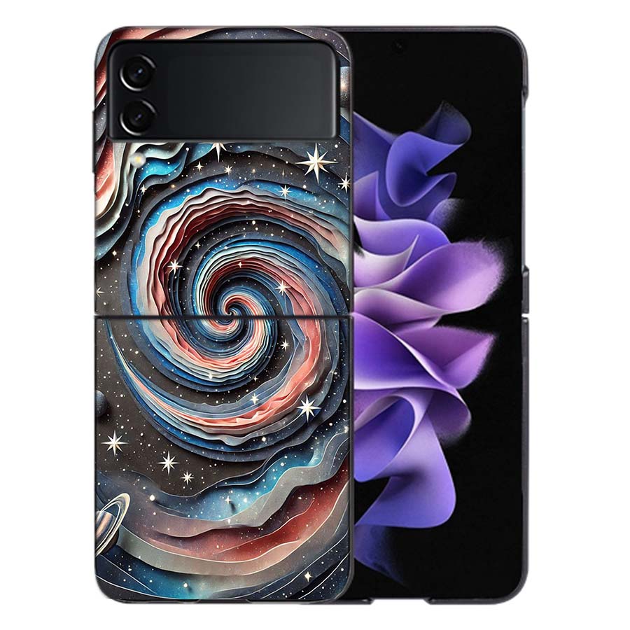 A Stunning 3D Paper Art Masterpiece Coque For Samsung Z Flip7 6 Galaxy Case Shockproof Z Flip5 Z Flip3 4 5G Hard Cover Phone TP