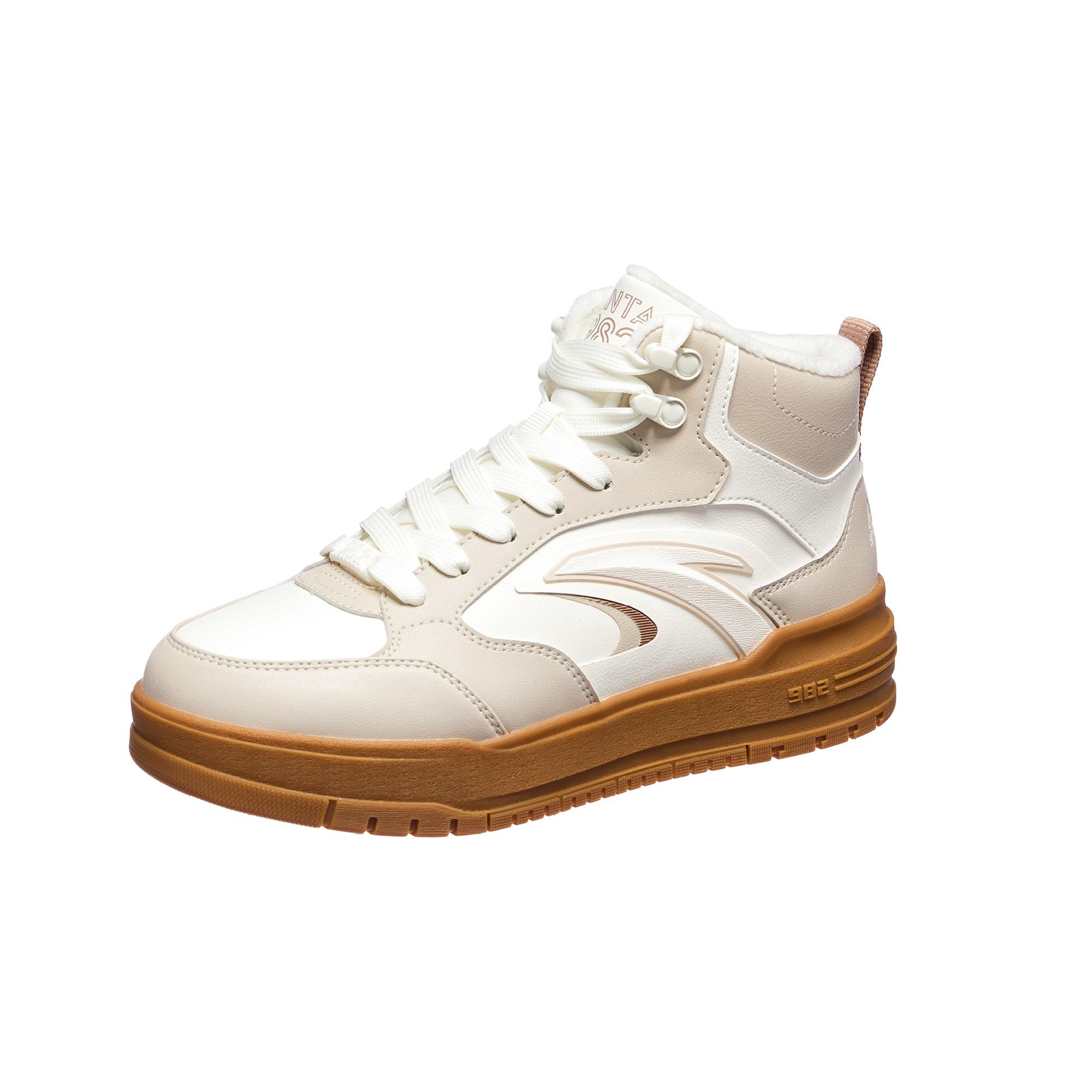 

Anta Qiyuan 982 Comfortable Trendy Versatile Warm Wear-Resistant High-Top Skate Shoes Women sneaker 122548971-6 37.5