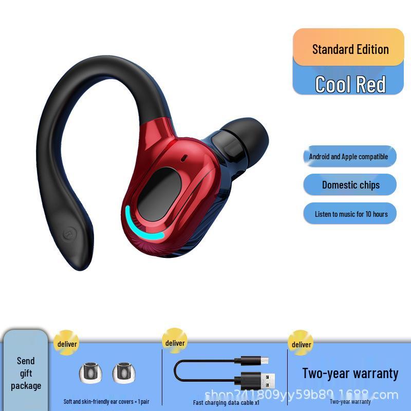 F8 Sports Ear-hook Wireless Bluetooth Headphones: Waterproof, Long Standby, Heavy Bass, Bluetooth 5.2