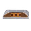 Solar Road Stud Light Cast Aluminium Alloy for Driveway Step Sidewalk Stair Outdoor IP68 Waterproof Road Marker Yellow Light