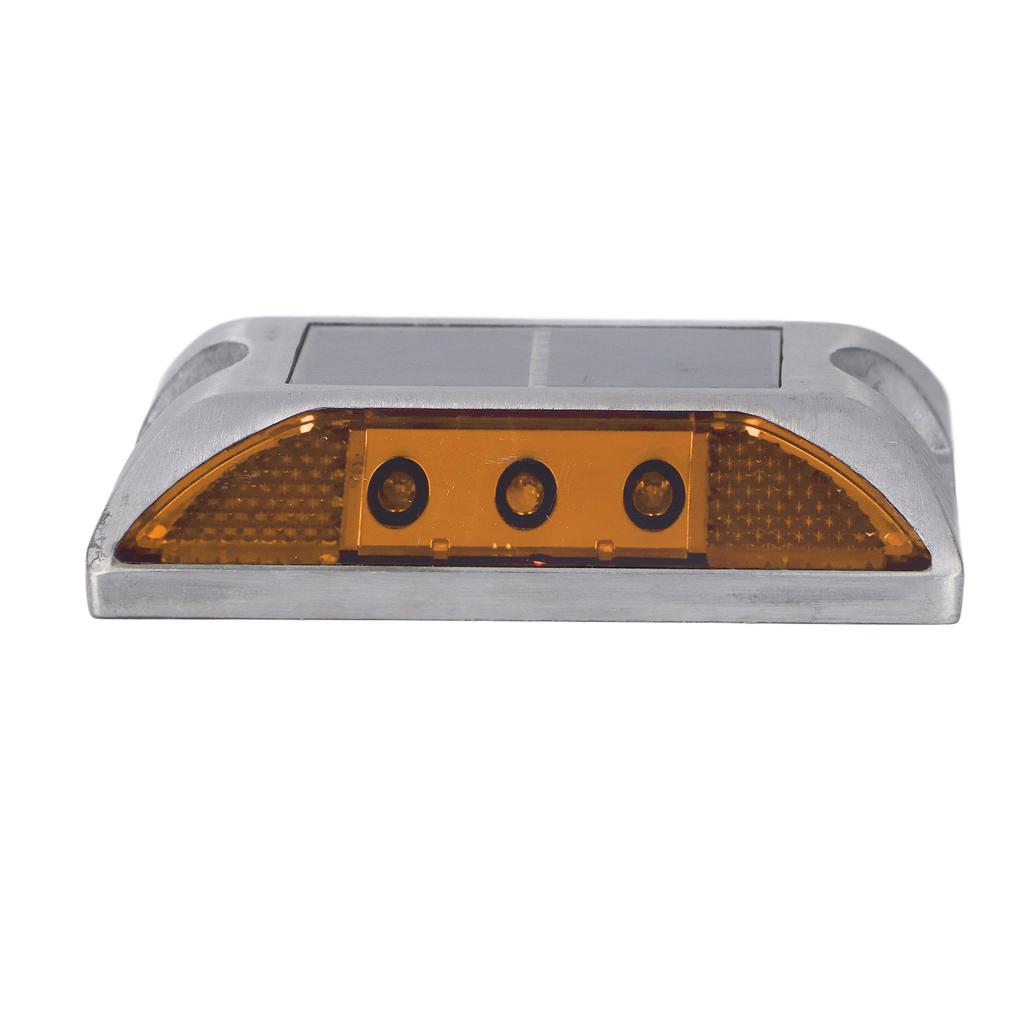Solar Road Stud Light Cast Aluminium Alloy for Driveway Step Sidewalk Stair Outdoor IP68 Waterproof Road Marker Yellow Light