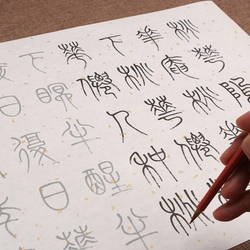 Ming Dynasty Calligrapher Tang Yin Seal Script Calligraphy Practice Book: Peach Blossom Nunnery - Large Characters, Beginner-Friendly.