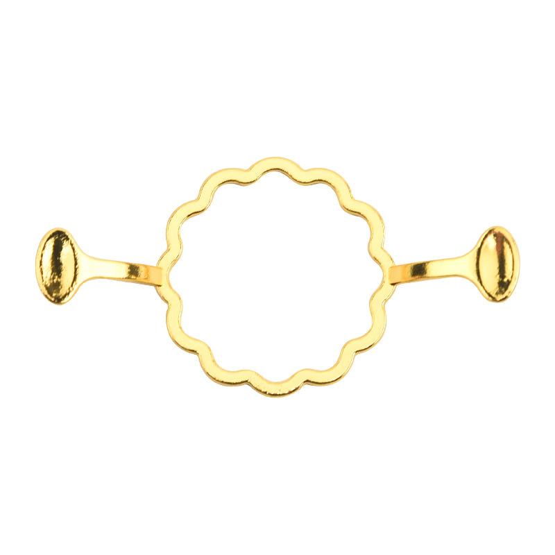 Wax Stamp Ring Metal Wax Seal Mold Round Flower Shape Envelope Invitation Decoration