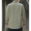 Men's pure cotton shirt, 2026 autumn new style, workwear long-sleeve casual Hong Kong style loose shirt jacket, versatile top