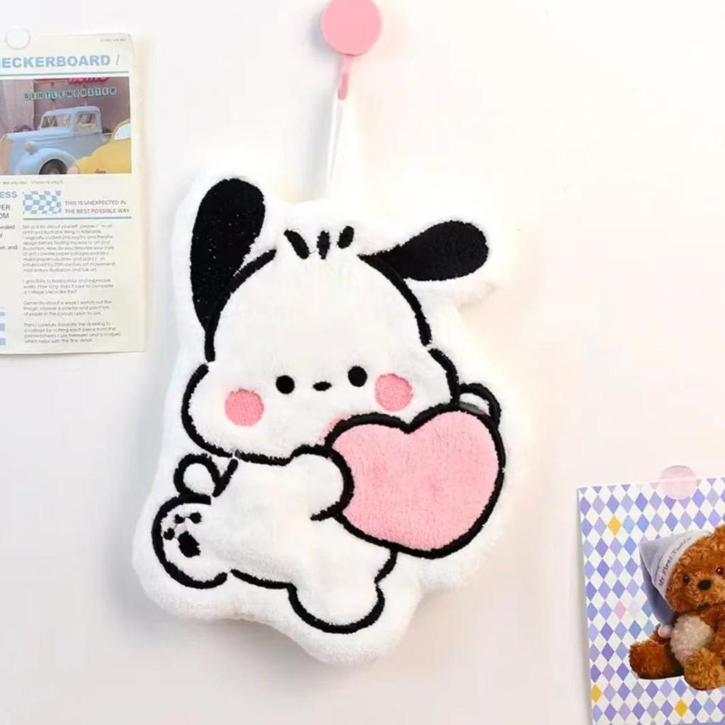 Cartoon Kitchen Hand Towel - Thick, Absorbent, Lint-Free, Cute Hanging Dishcloth for Bathroom and Household Use