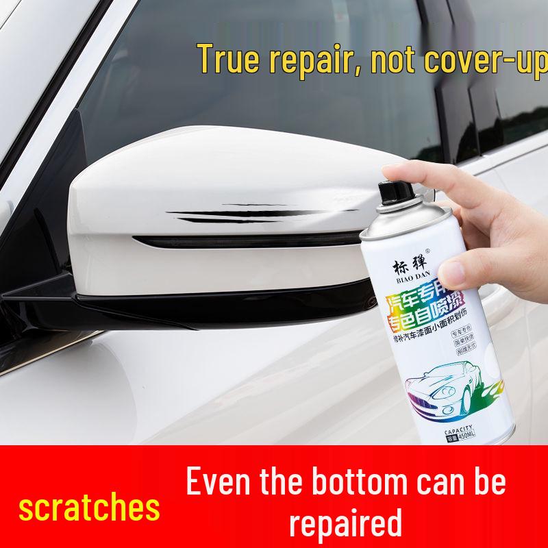 Auto Self-Spraying Paint Pen - Scratch Repair & Rustproof - Pearl White/Black