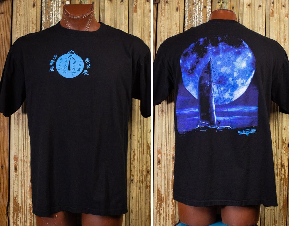Vintage Water World Movie Graphic T Shirt 1995 Black S