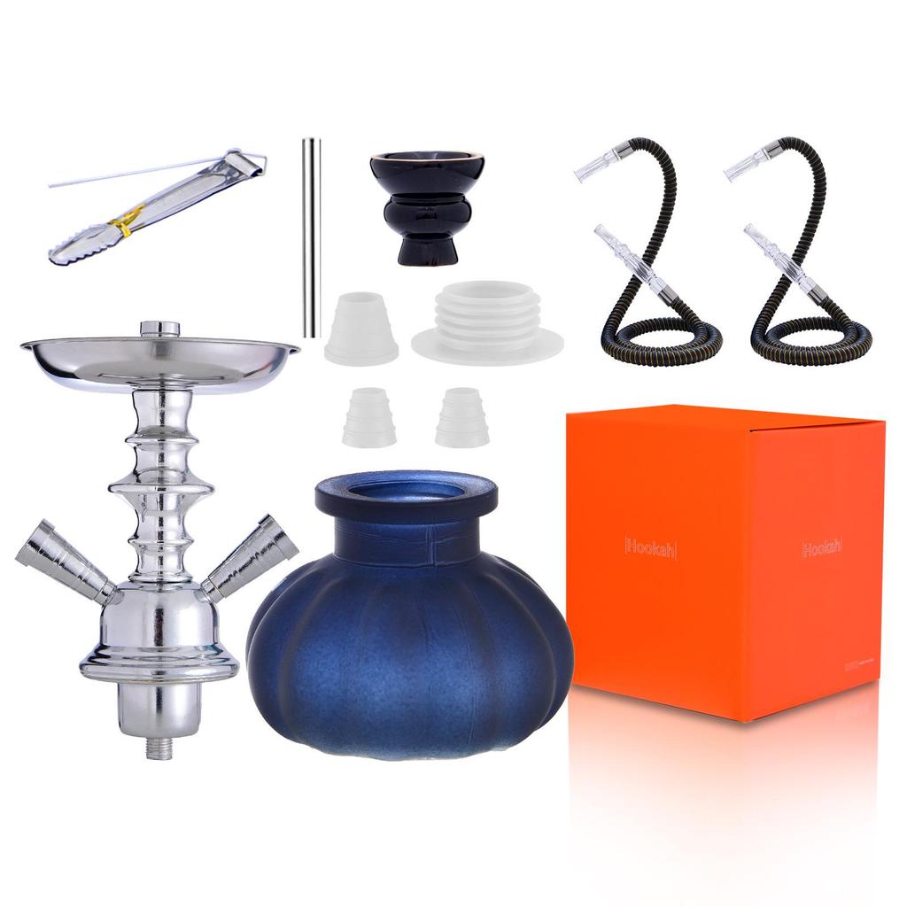 Top-Selling Compact Arabic Shisha Hookah with Single/Double Tube Full Set Water Pipe