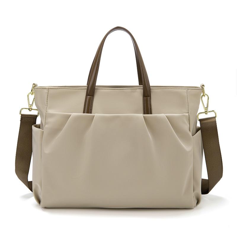 Laptop Bag Women's Handheld Large Capacity Briefcase One Shoulder Crossbody Tote Bag Business Trip Commuting Liner Bag