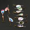 Rotating Metal Sequins Fish Hook Artificial Fishing Lures Bait Fishing Tackle Accessory